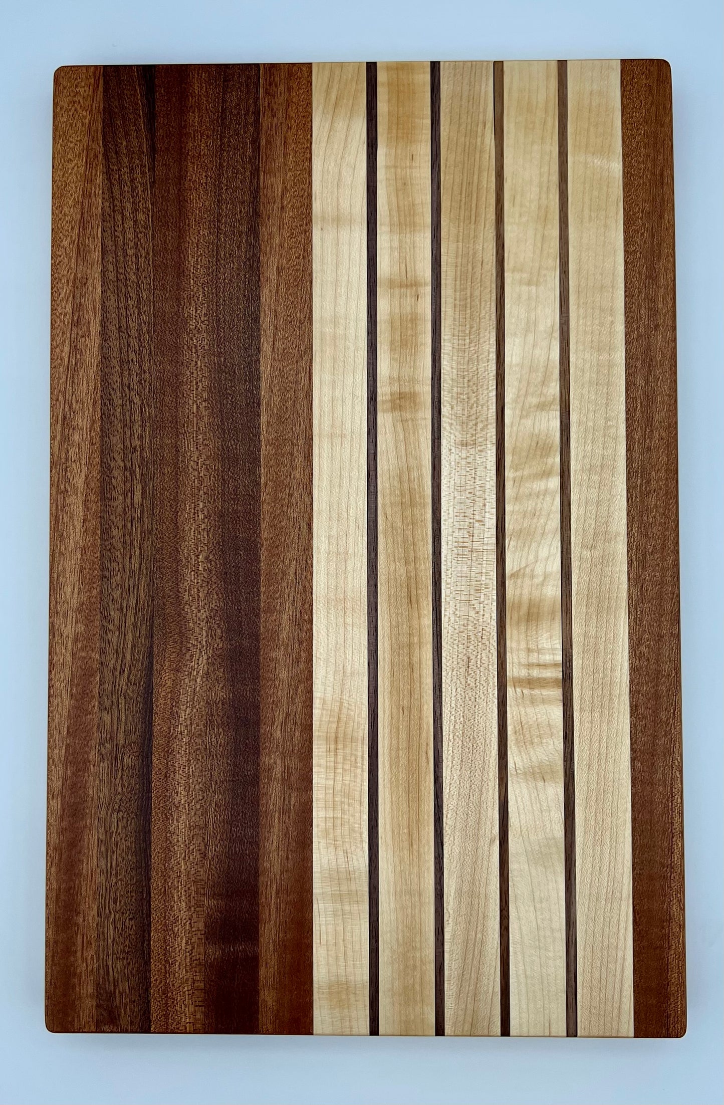 Edge Grain Butcher Block Cutting Board - Sapele | Walnut | Maple